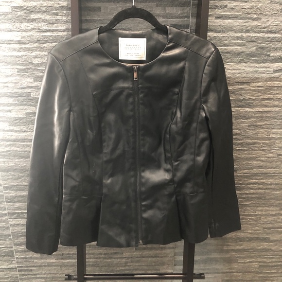 Zara Leather Like Jacket - Picture 1 of 8